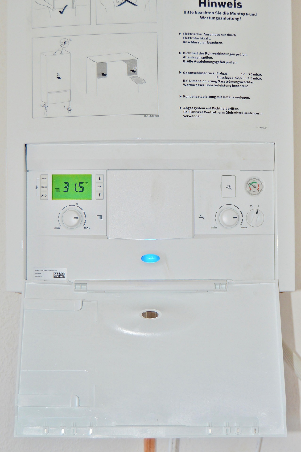 Caldaia a gas per riscaldamento e ACS